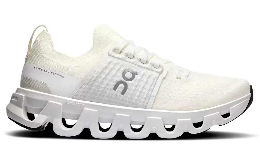 On Running Cloudswift 4 All White (Women's) Energy Rise Cushioned Base Health Focused