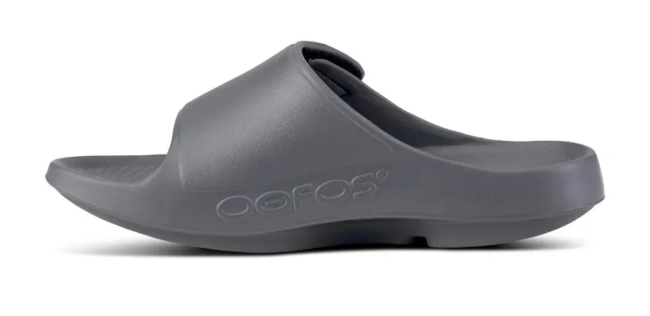 OOFOS 1550 SPORT FLEX SLIDE - SLATE GREY Grip Support