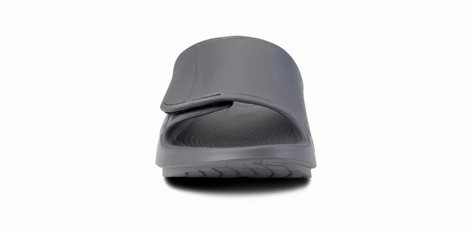 Road Trip OOFOS 1550 SPORT FLEX SLIDE - SLATE GREY