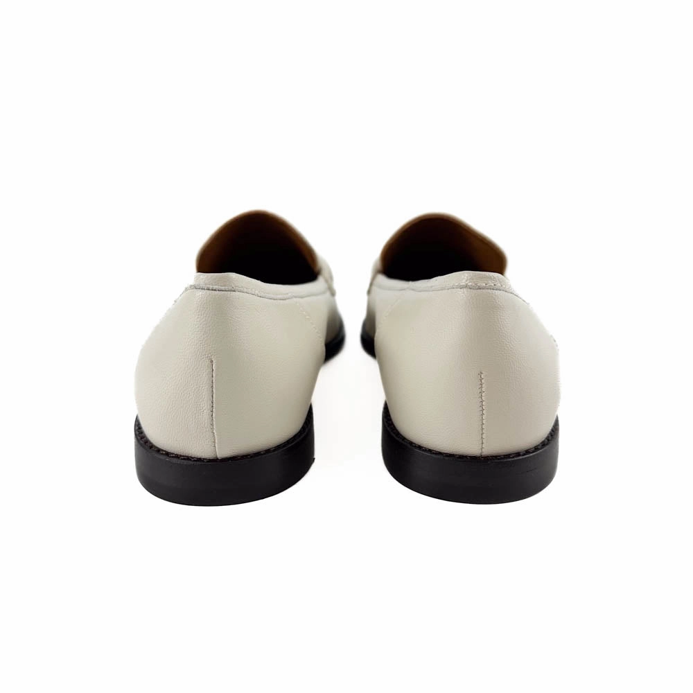 Margaux - The Andie Loafer (Ecru Nappa) Soft Arch Support Shoes