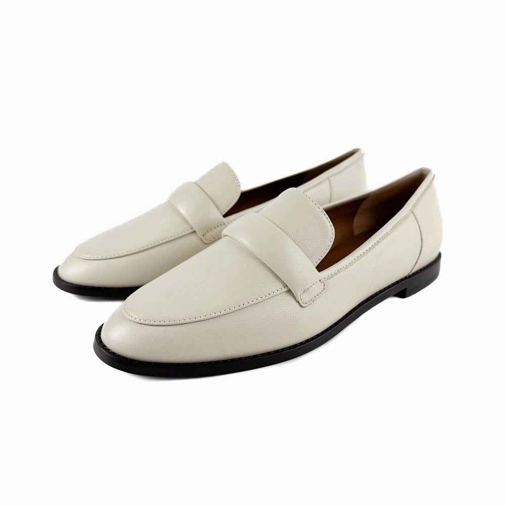 Margaux - The Andie Loafer (Ecru Nappa) Summer Stroll Winery Glow