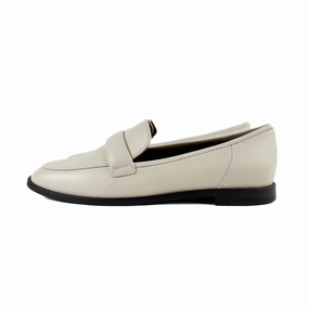 Margaux - The Andie Loafer (Ecru Nappa) River Path Heel Care
