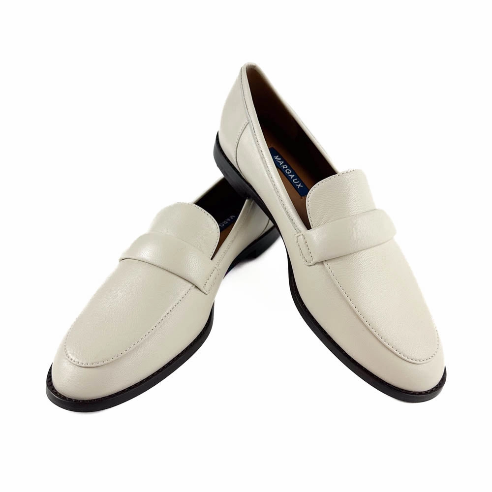 Press Mood Dock Style Margaux - The Andie Loafer (Ecru Nappa)