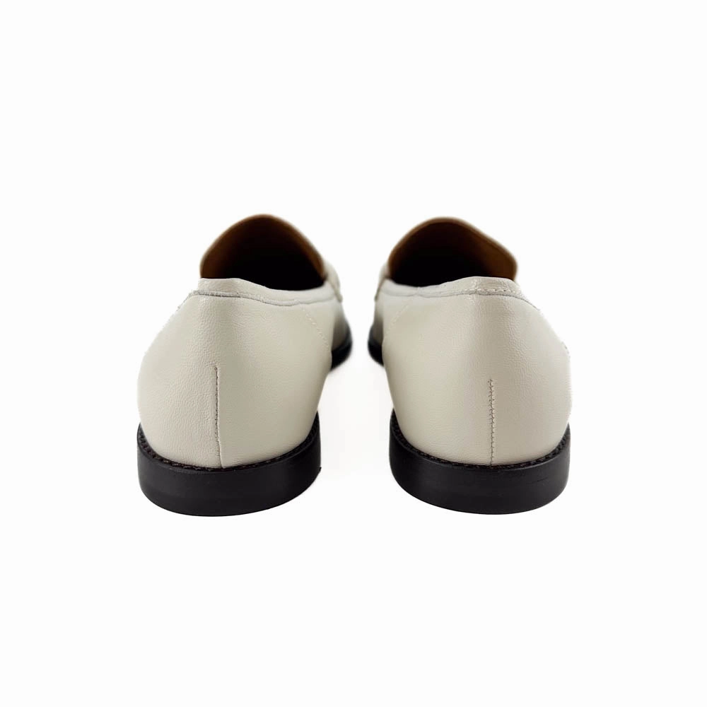 Margaux - The Andie Loafer (Ecru Nappa) Soft Arch Support Shoes