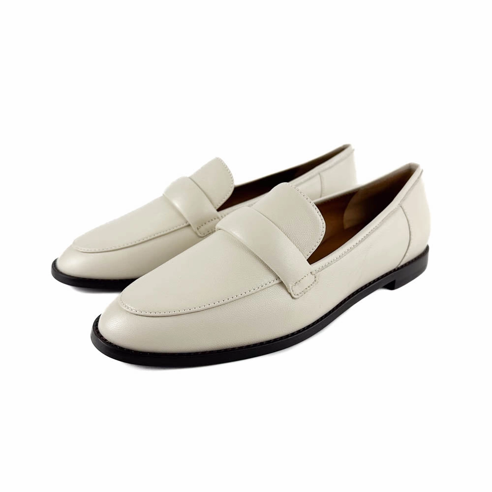 Margaux - The Andie Loafer (Ecru Nappa) Summer Stroll Winery Glow