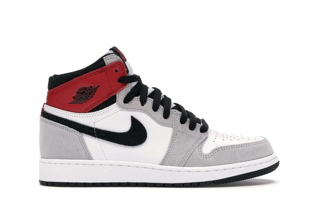 slow walk Jordan 1 Retro High Light Smoke Grey (GS)