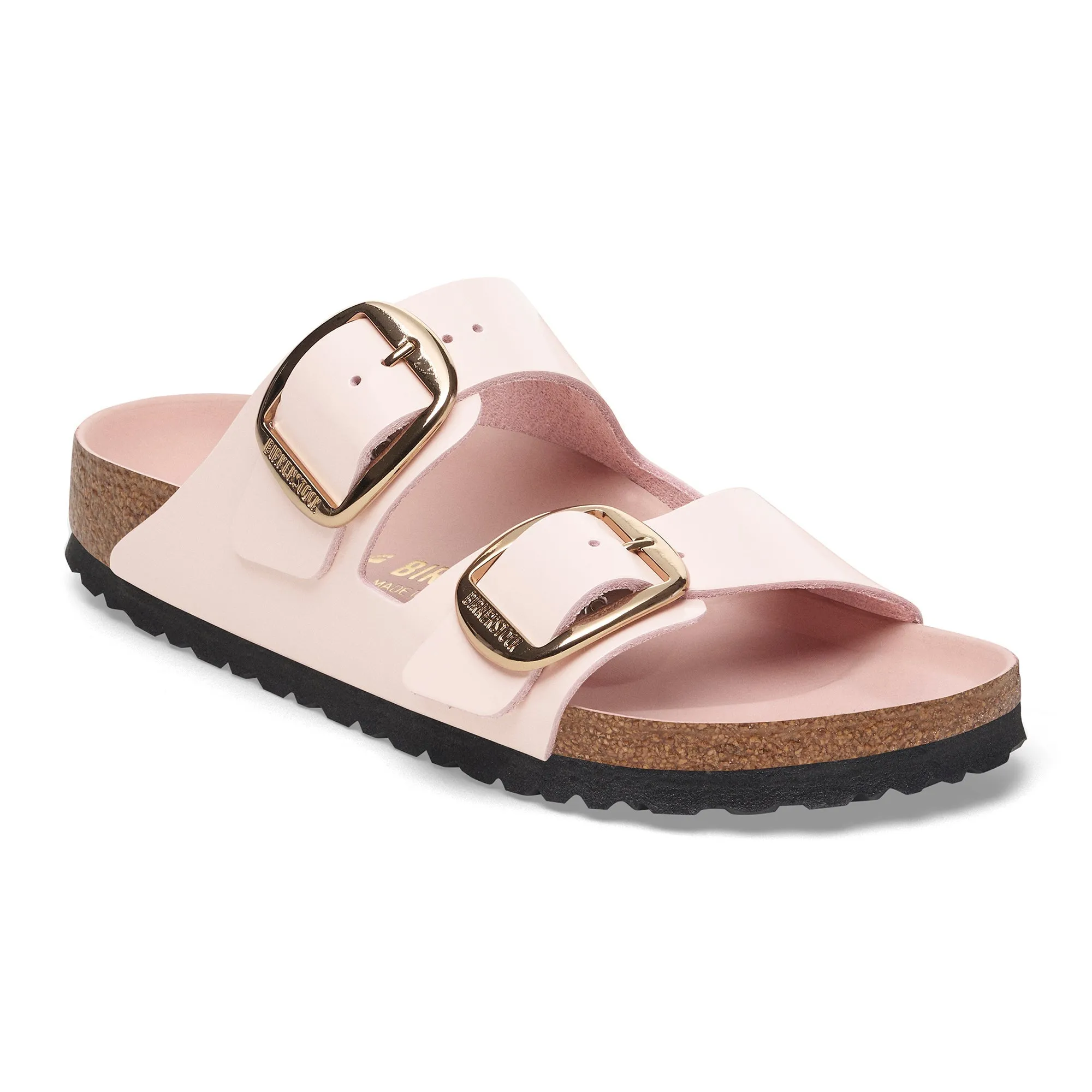 Fast Run Cushioned heel Arizona Big Buckle | Leather | Rose