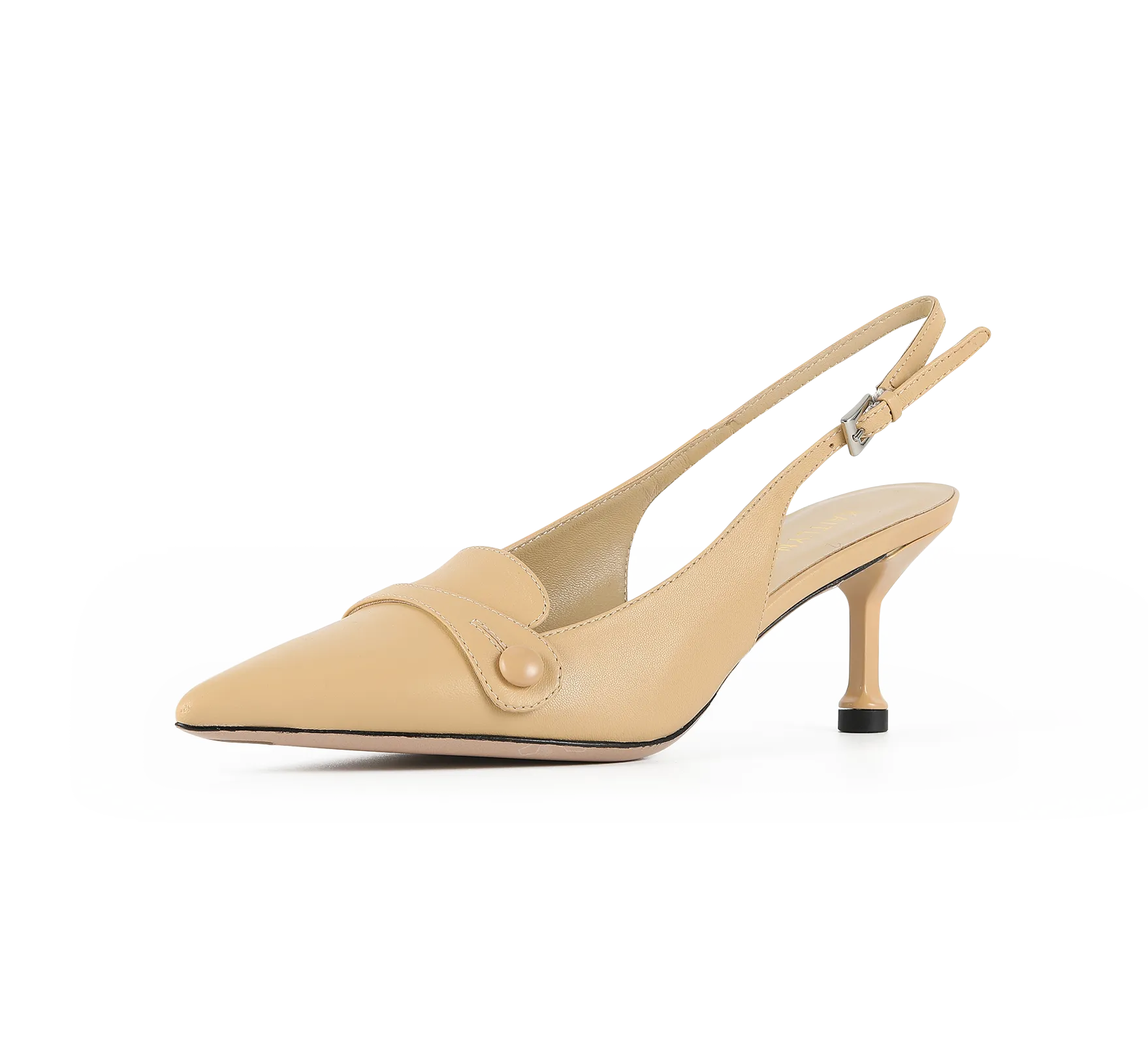 Pointed Toe Kitten Heel Slingbacks Easy Pick