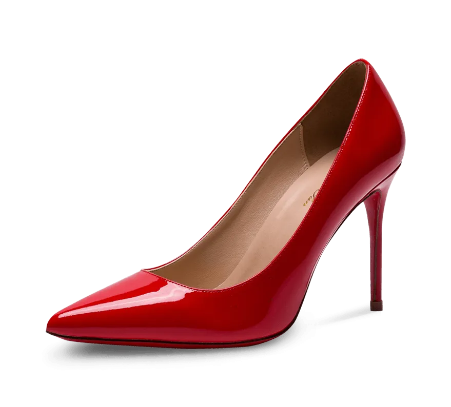 Pointed Toe Red Sole High Heel Pumps Tokyo Edge Dress Shoes