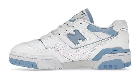 New Balance 550 UNC White Dusk Blue (Women's) Craftsmanship
