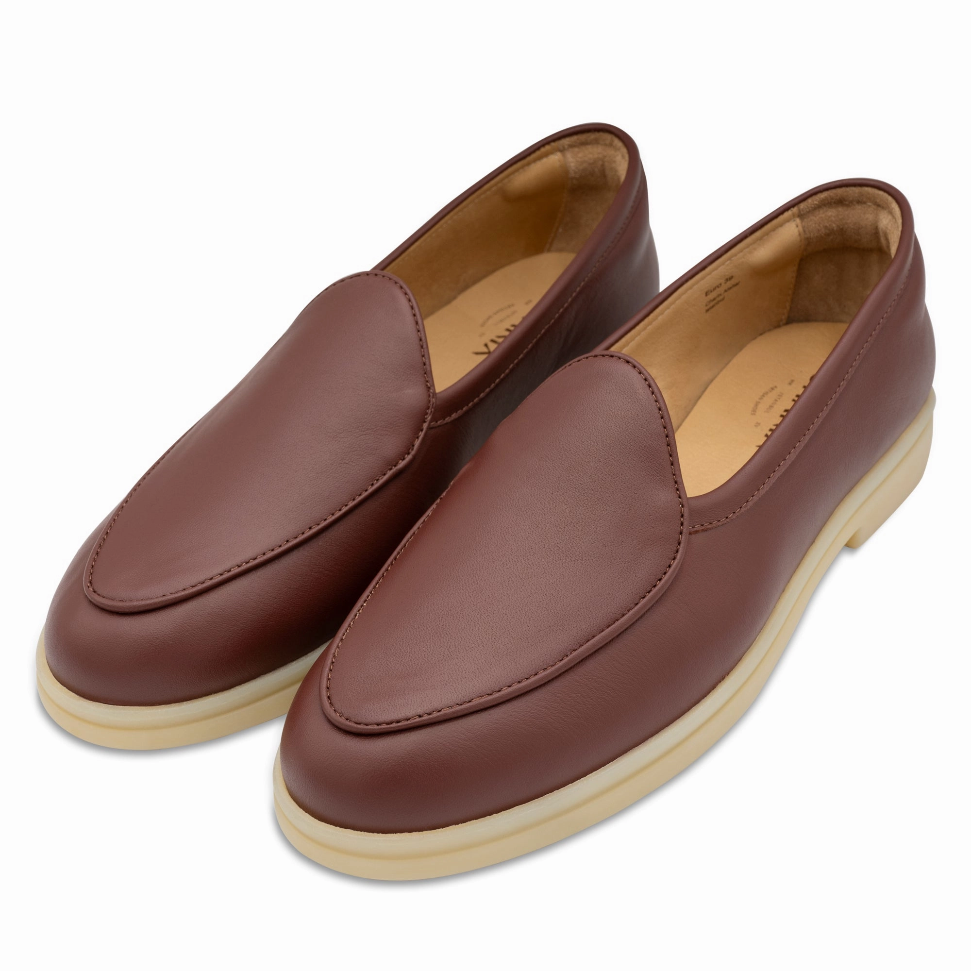 Minimalist Style Fashion-Forward Cognac Loafers
