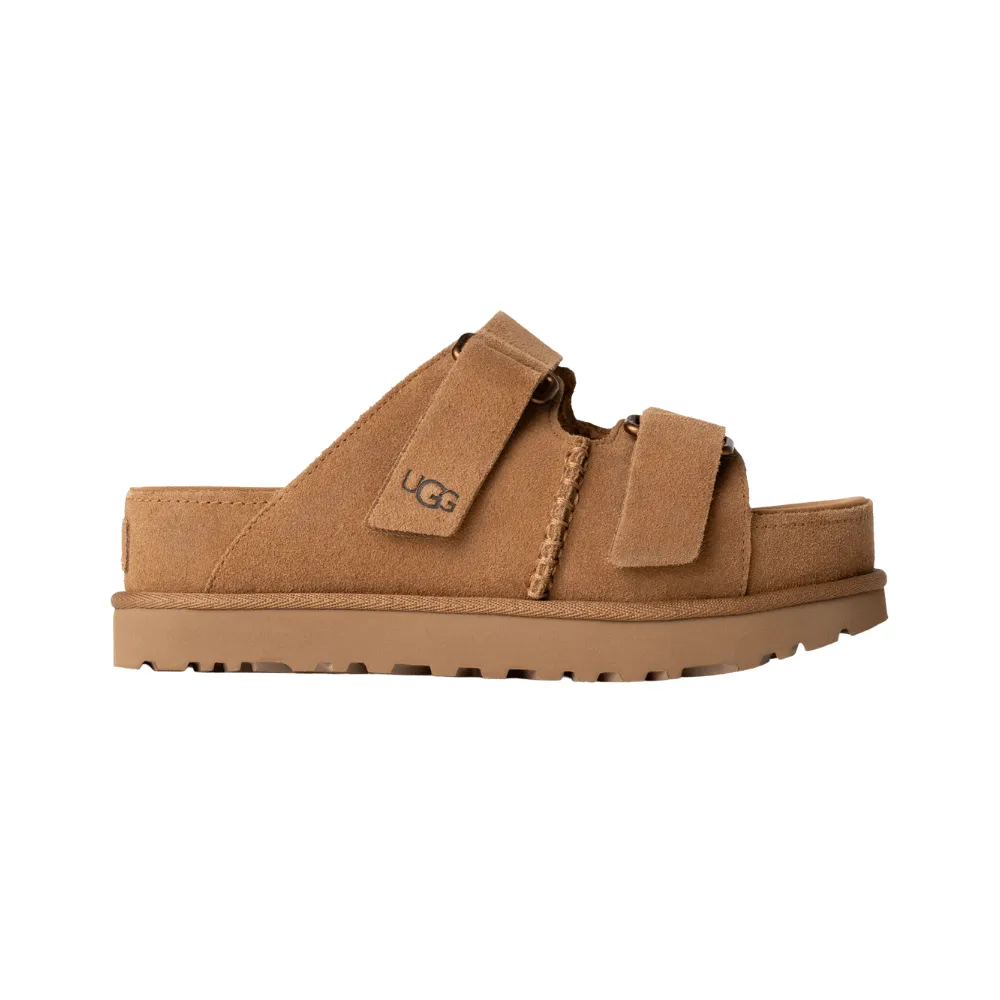 Daily Essential Goldenstar Hi Slide | Women | Suede | Chestnut