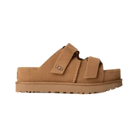 Daily Essential Goldenstar Hi Slide | Women | Suede | Chestnut