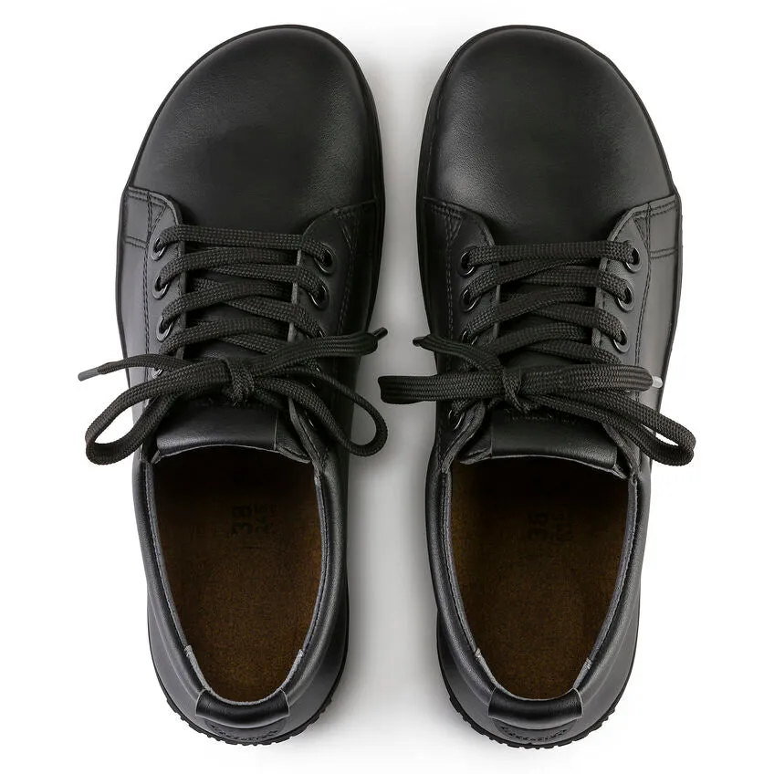 Toe box QO500 Lace Up | Leather | Black/Black