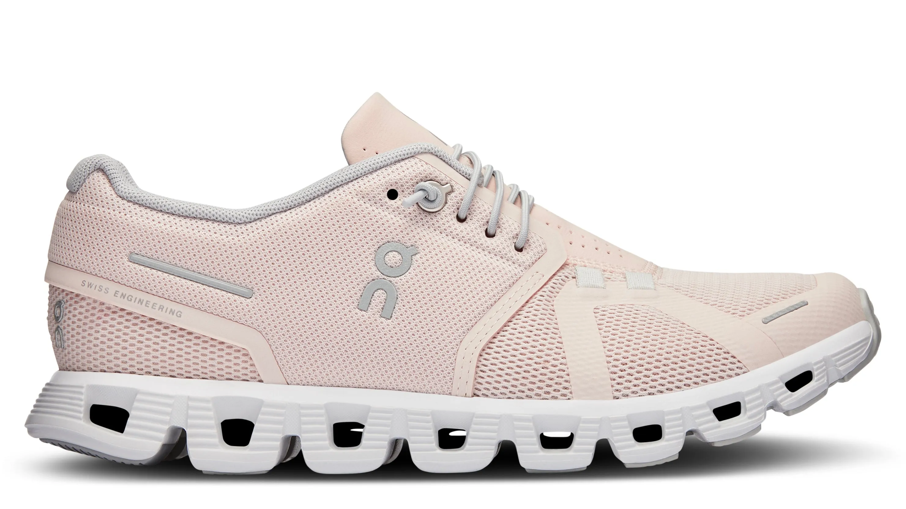 Mesh Upper On Running Cloud 5 Shell White (Women's)