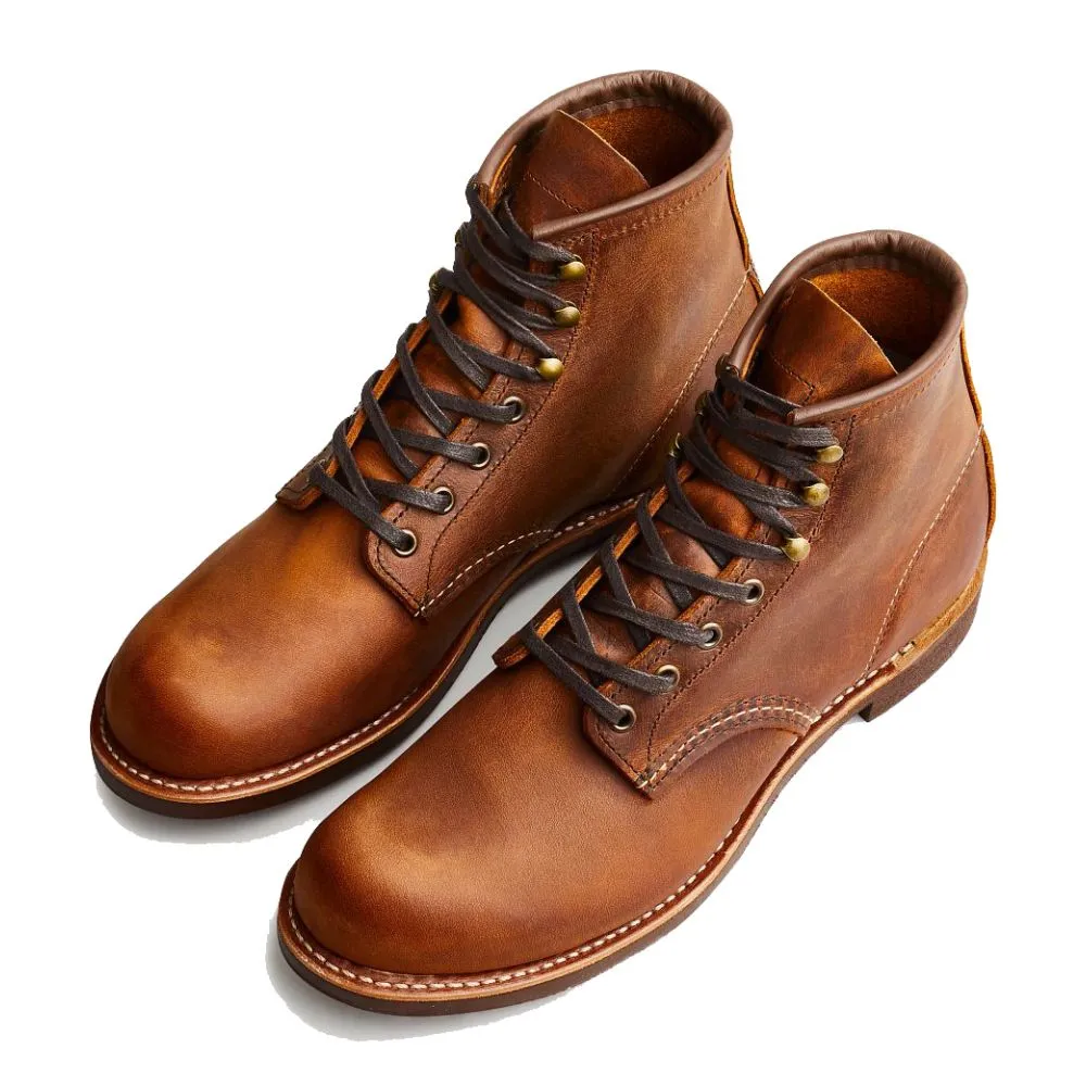 Hope Step Red Wing Men's Blacksmith 3343 in Copper Rough & Tough (D Width) Suede Ready