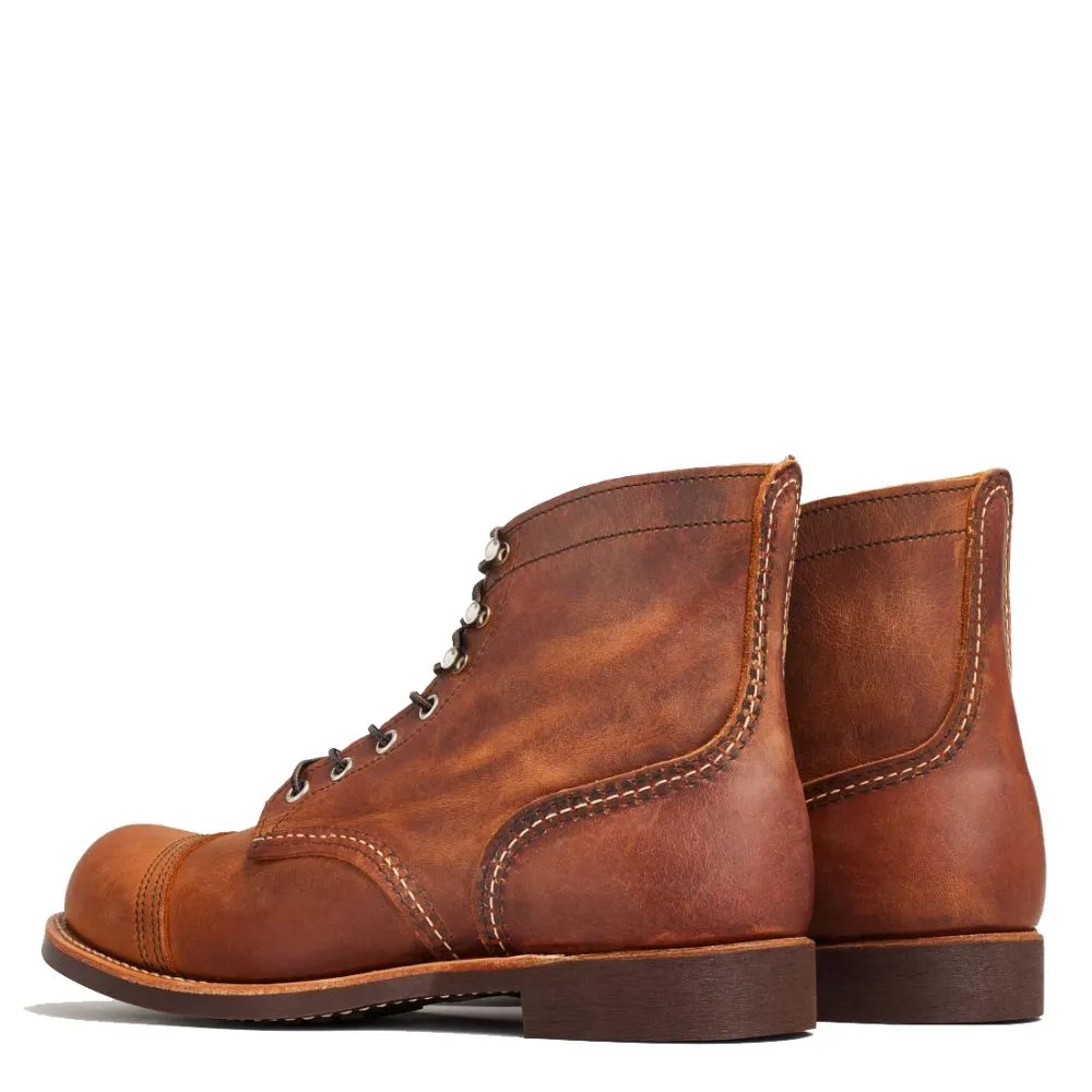 Hidden Zip Red Wing Men's Iron Ranger 8085 in Copper Date Ready