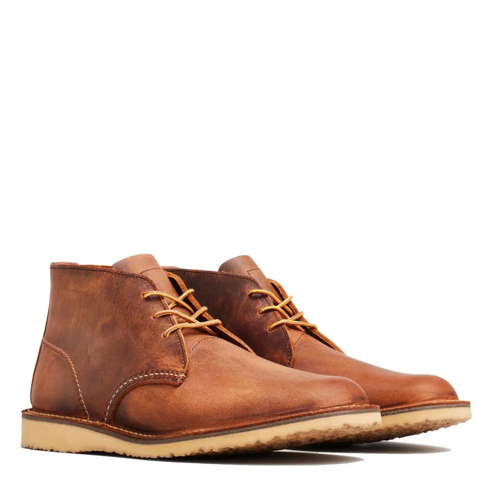 Quiet Chic Red Wing Men's Weekender Chukka 3322 in Copper (D Width) Impact Proof