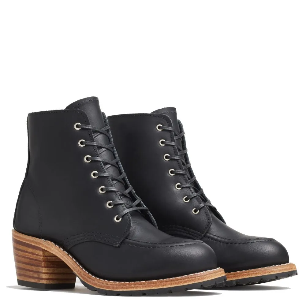 Red Wing Women's Clara 3405 in Black Tight Fit Slip Resistant Weather Resistant User Sleek Fit