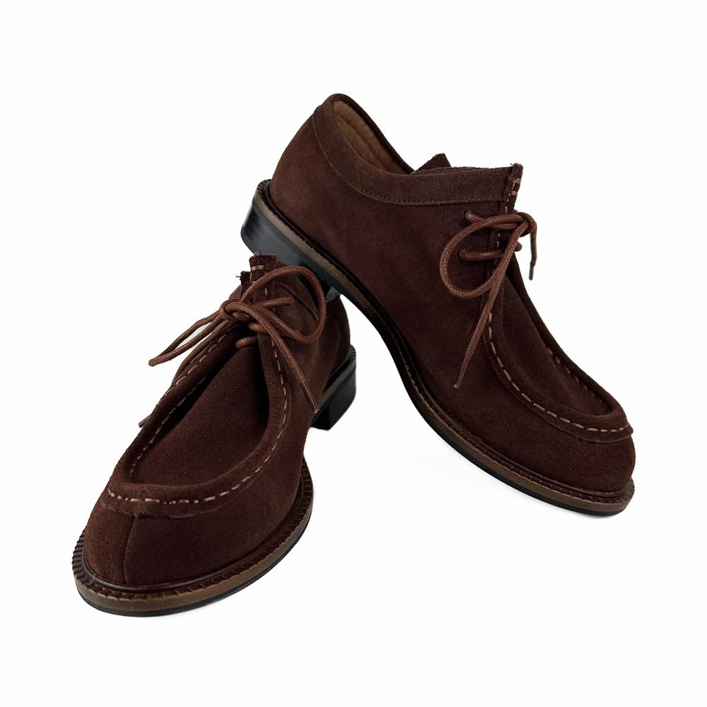 All Black - MS Blucher (Brown) Odor Control Footwear Press Look