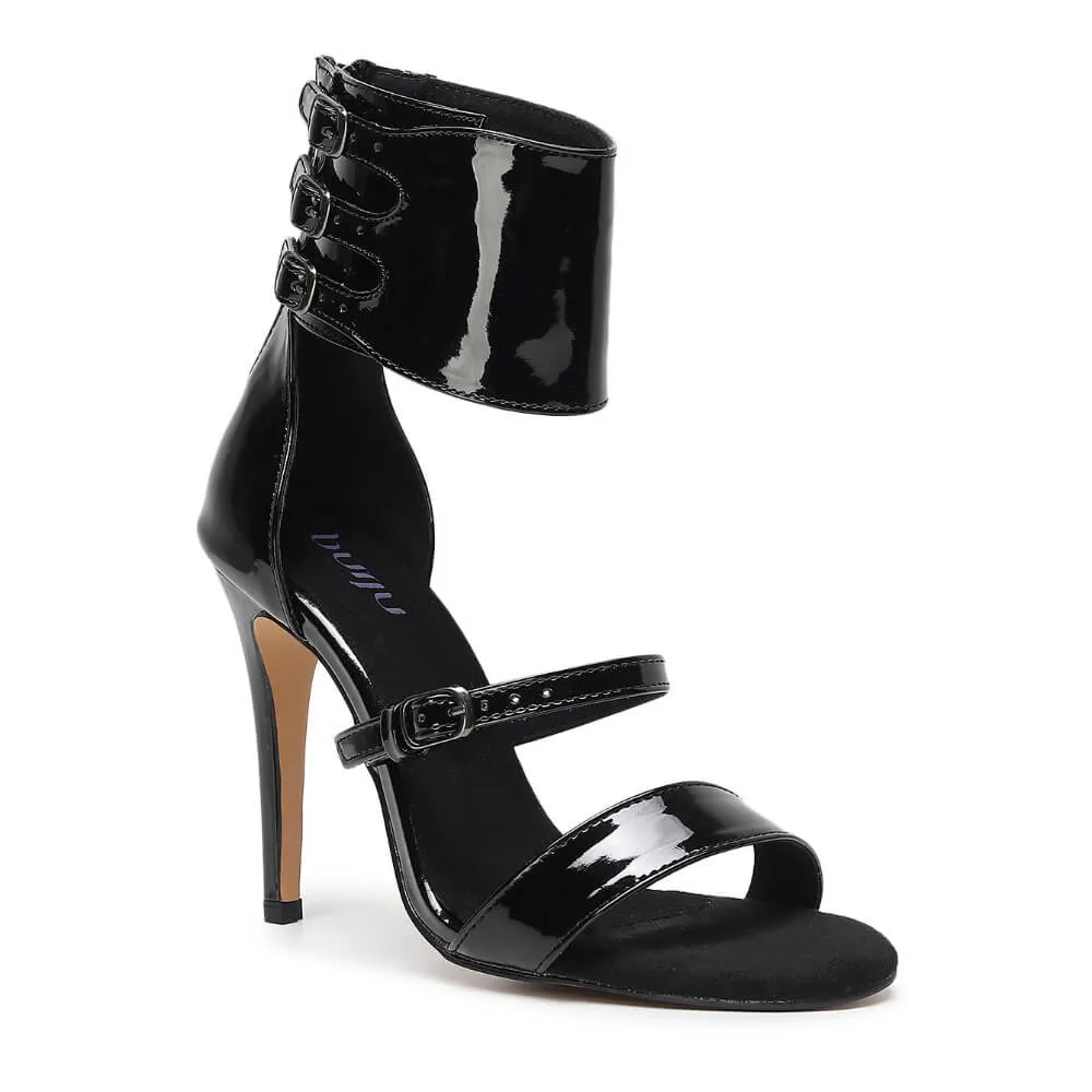 Amante - Black Vegan Leather - Street Sole Classic Lady Statement Item