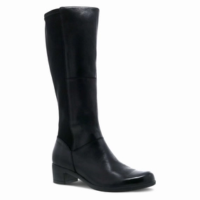 DANSKO WOMEN'S CELESTINE TALL BOOT - BLACK Comfort Oriented Grip Support