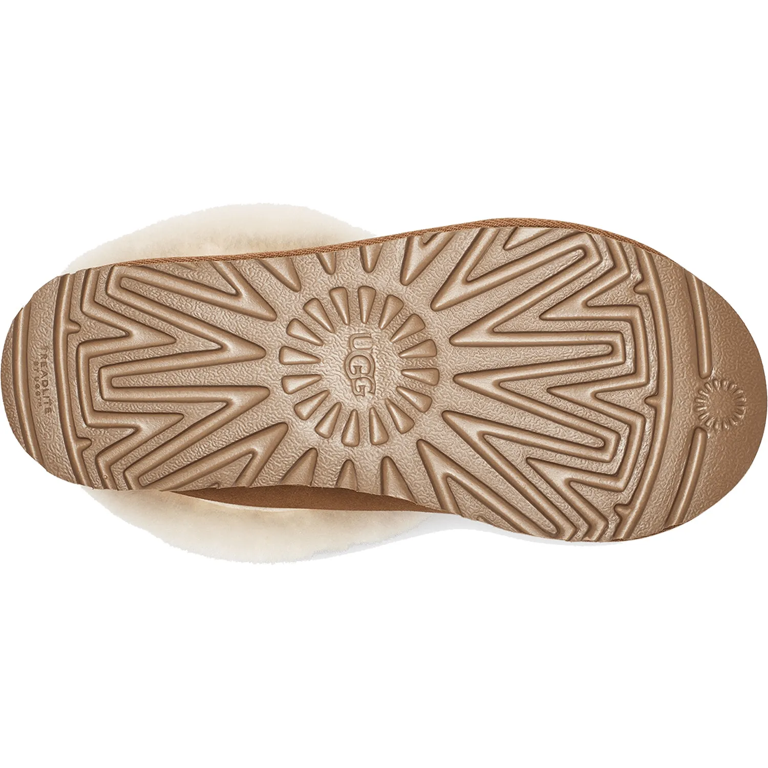 Stone Glam Gym Quick Tazzette | Suede/Sheepskin | Chestnut