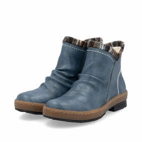 Indoor Use Elastic Sides RIEKER WOMENS Z6755-15 - ROYAL BLUE