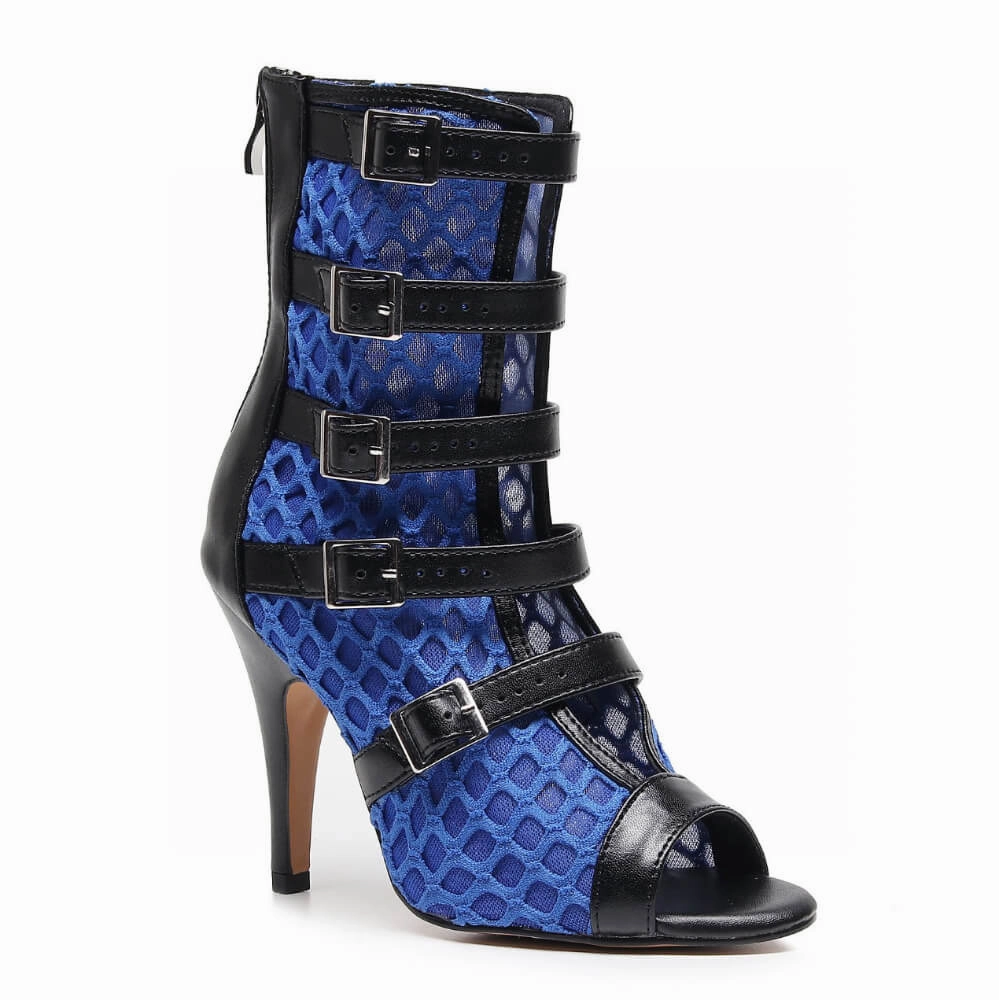 Riley - Black with Blue - Street Sole Luxury Fit