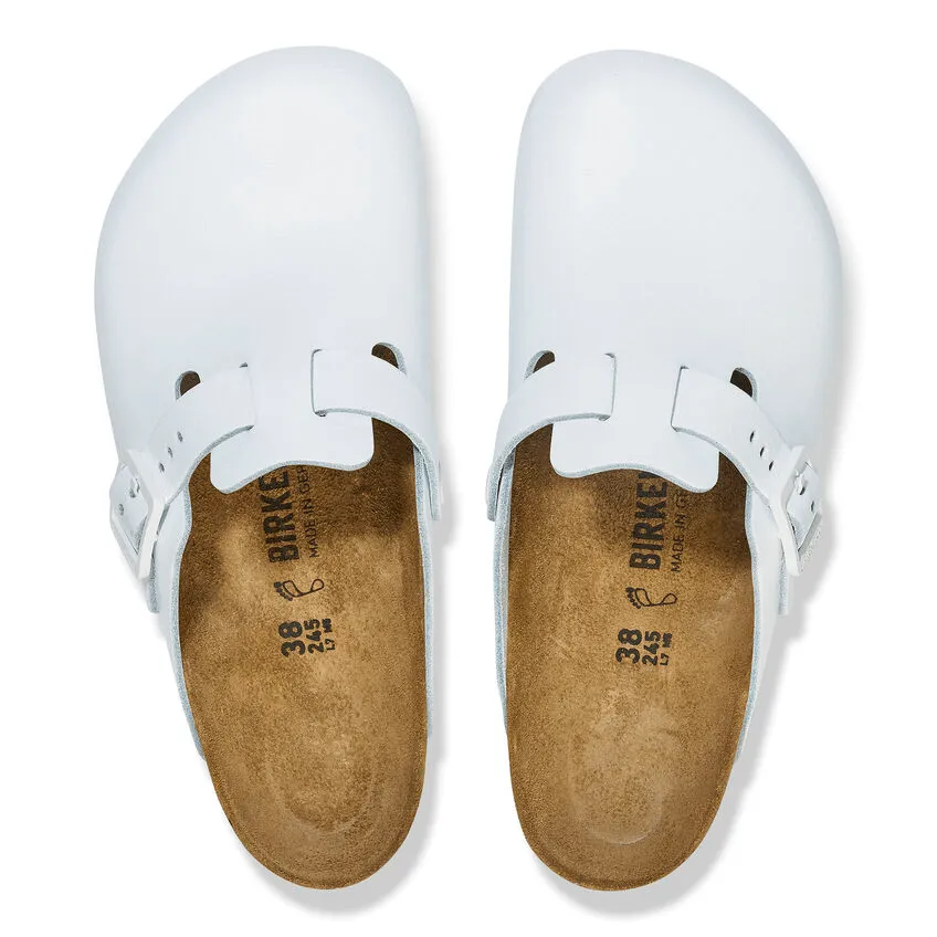 Boston Pro | Leather | White Flexible Outsole
