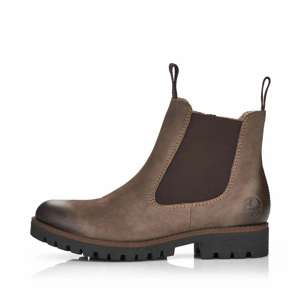 RIEKER WOMENS 78578-25 - MUD Hope Step Zip Fast