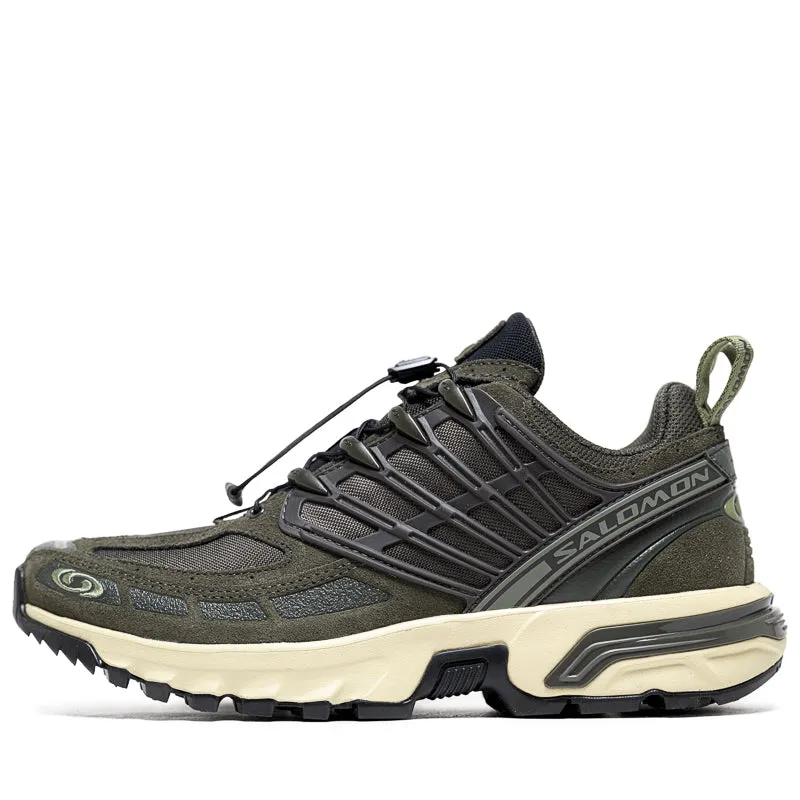 Salomon ACS Pro Leather - Peat/Deep Lichen Green energy - returning midsole shoes