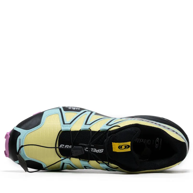 Economical lugged outsole shoes Salomon Speedcross 3 - Yellow Iris/Iced Aqua