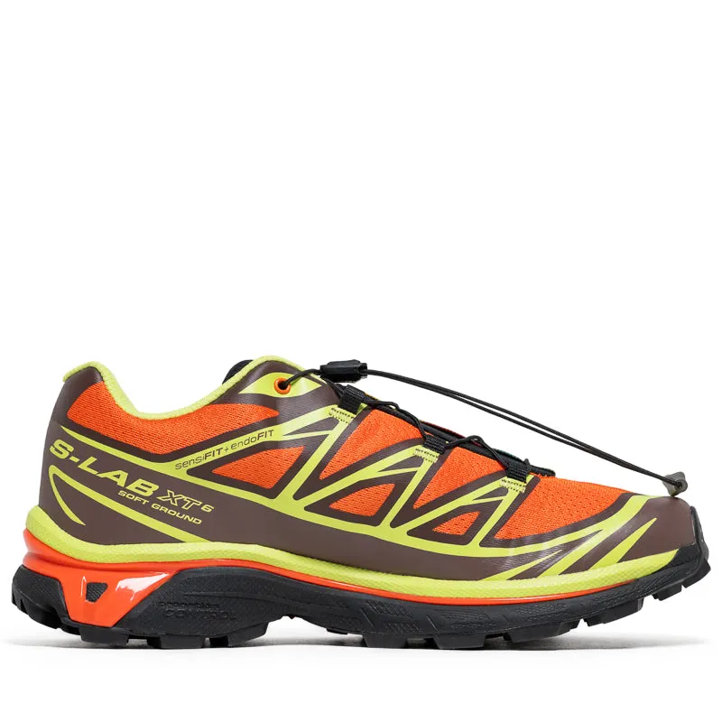 embroidered running gear Salomon XT-6 - Red Orange/Sharp Green
