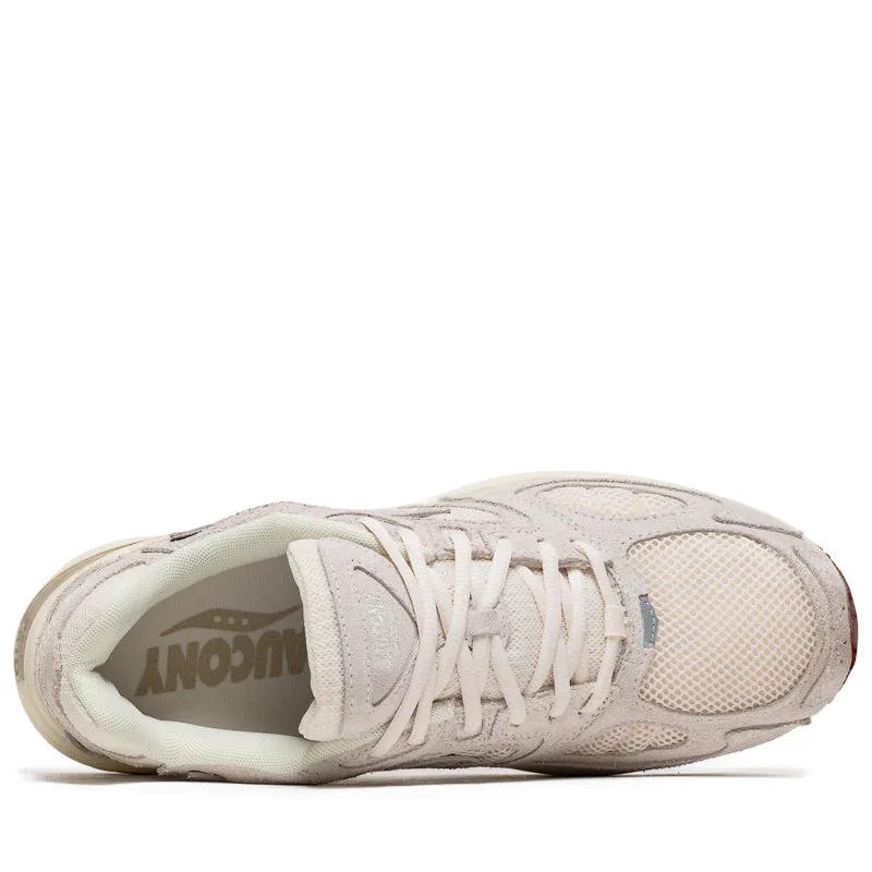 low - profile - feature shoes medial support shoes Saucony Grid Jazz 9 - Ivory