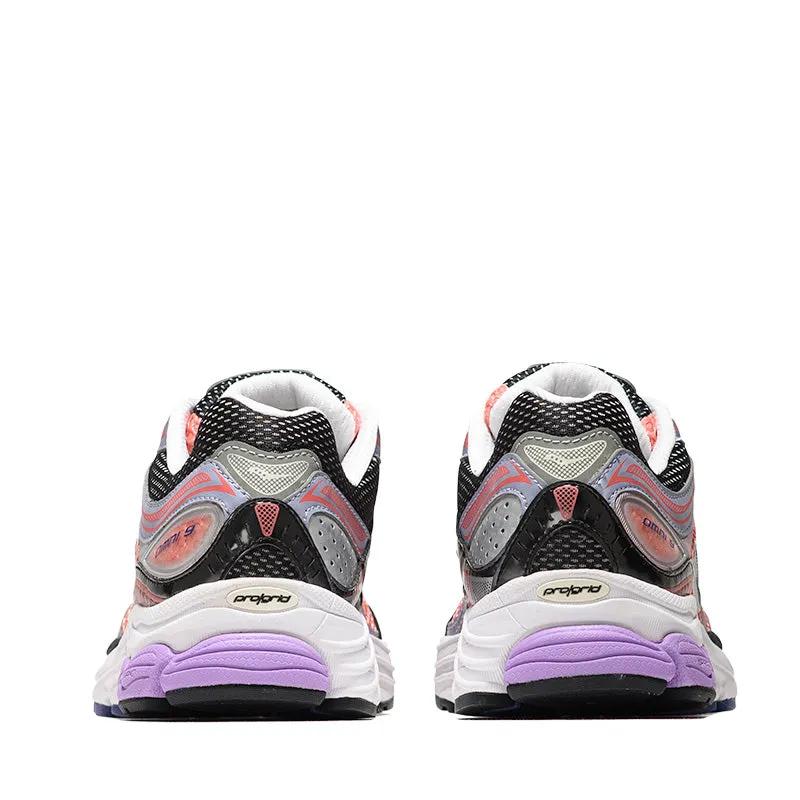 running in a cantilever bridge area shoes running in park Saucony Progrid Omni 9 - Pink/Purple
