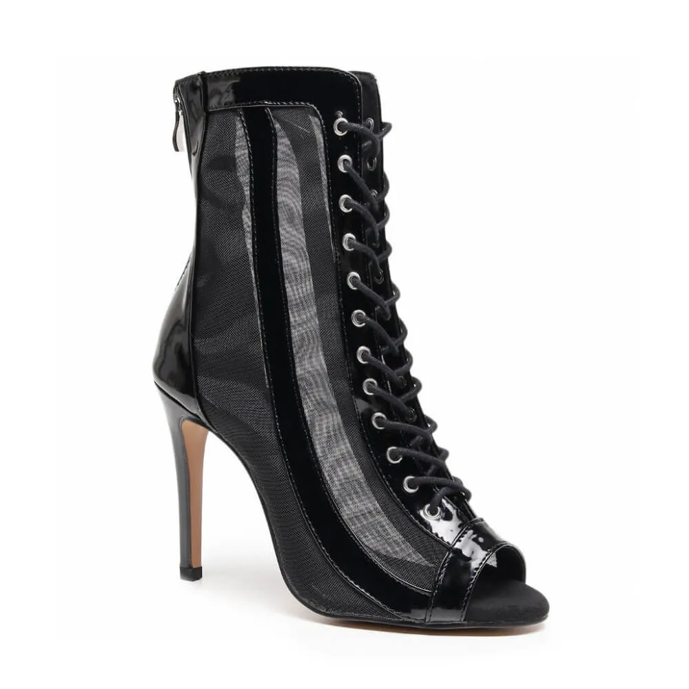 Point Toe Iconic Style Sierra - Black Vegan Leather - Street Sole