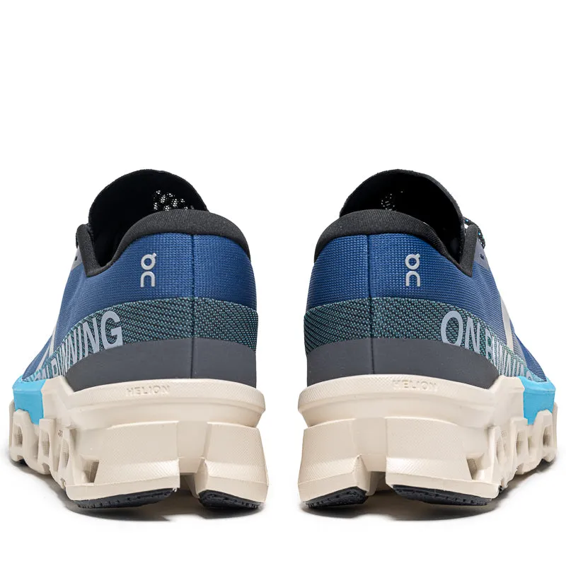 On Cloudmonster 2 - Tempest/Horizon ground contact running in a Pilates studio shoes