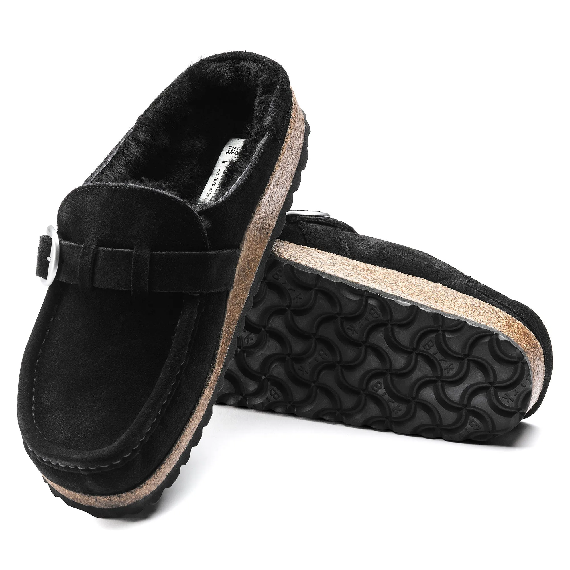 Comfortable Insole Classic Buckley Shearling | Suede | Black