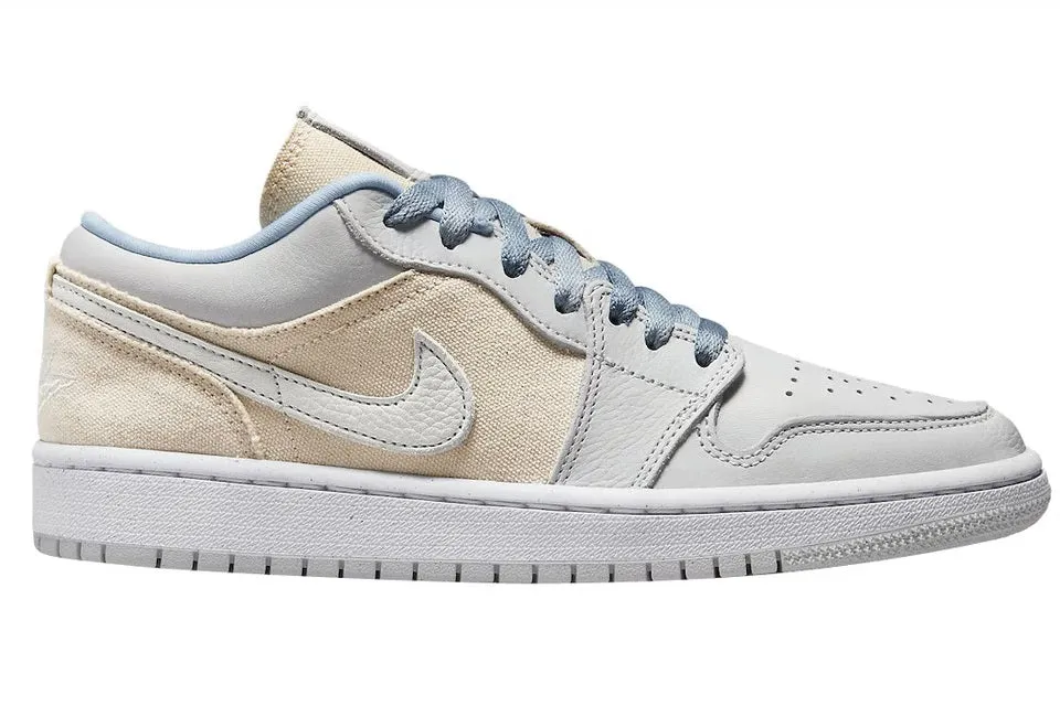 Jordan 1 Low Canvas Grey Cream (W) Desert Cool Airy Design