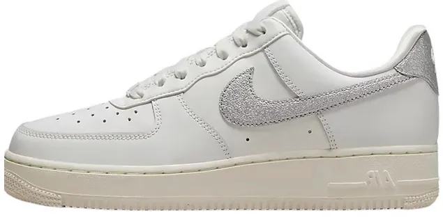 Nike Air Force 1 Low ??Silver Swoosh?? Comfort Upper