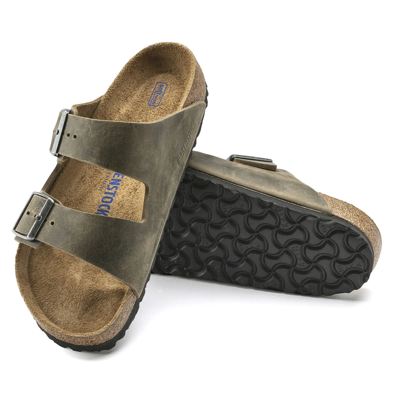 Fashionable Flip-flops for Travel Functional Fit Arizona Soft Footbed : Faded Khaki