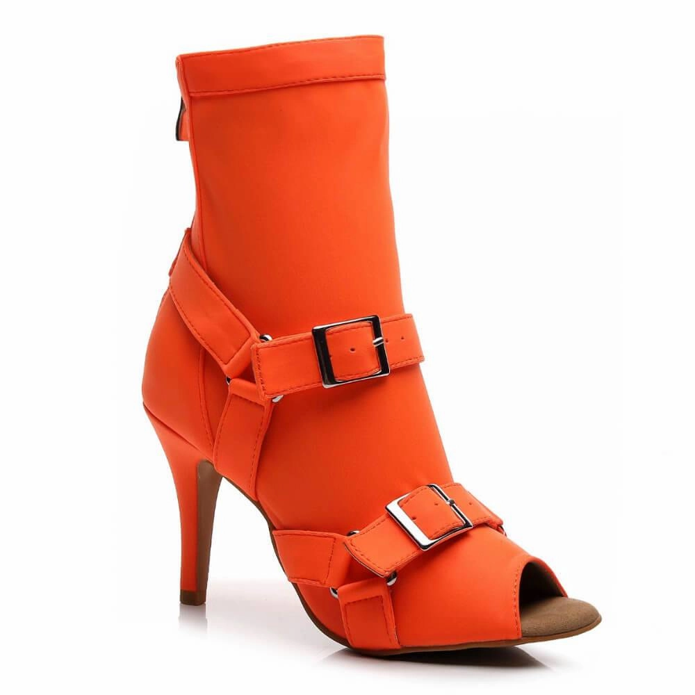 Heightened Style Embrace Elegance Sharness - Neon Orange Lycra - Street Sole