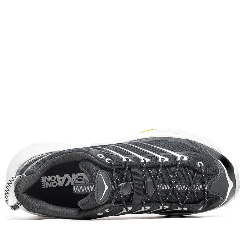 youth use mountain trails Hoka Mafate Three2 - Black/Cosmic Grey