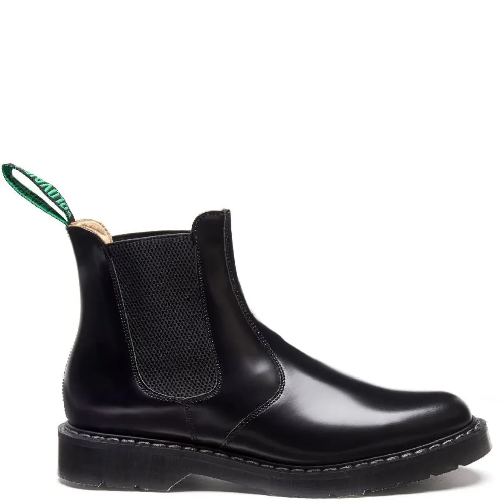 All Weather Outdoor Explorer Winter Ready Sleek And Functional Solovair Dealer Boot in Black Hi-Shine