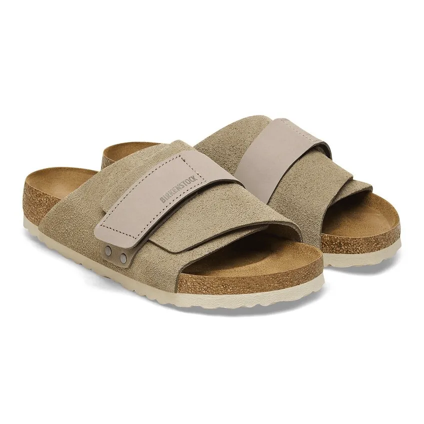 Warm Season Slides Kyoto | Suede | Taupe