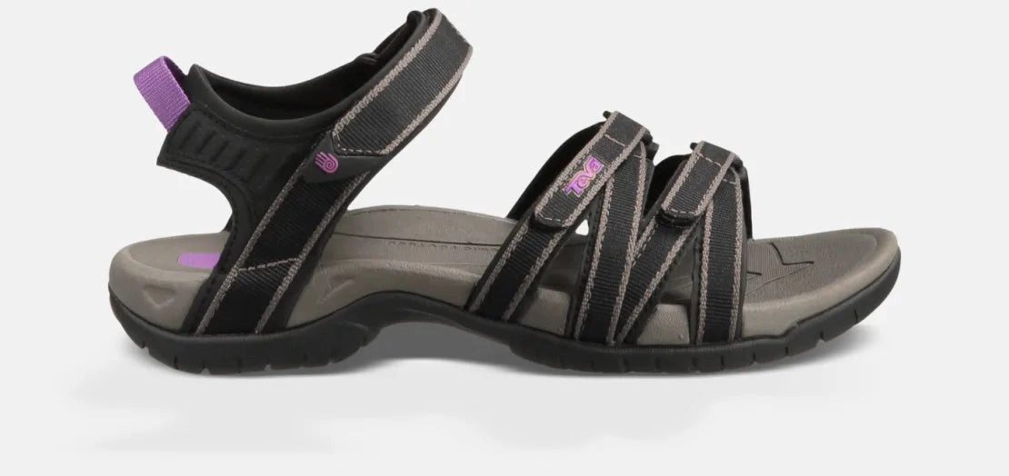 Comfort Fit Lightweight Flats TEVA WOMEN'S TIRRA - BLACK/GREY