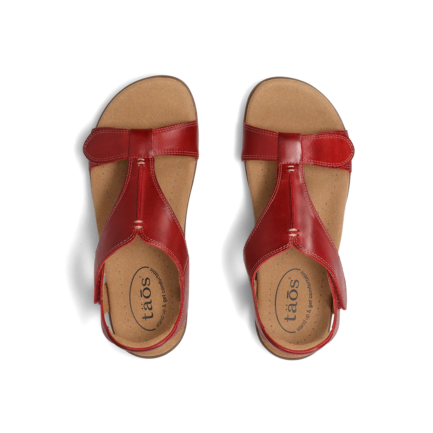 Open Toe Footwear Compact Design TAOS WOMENS THE SHOW - RED