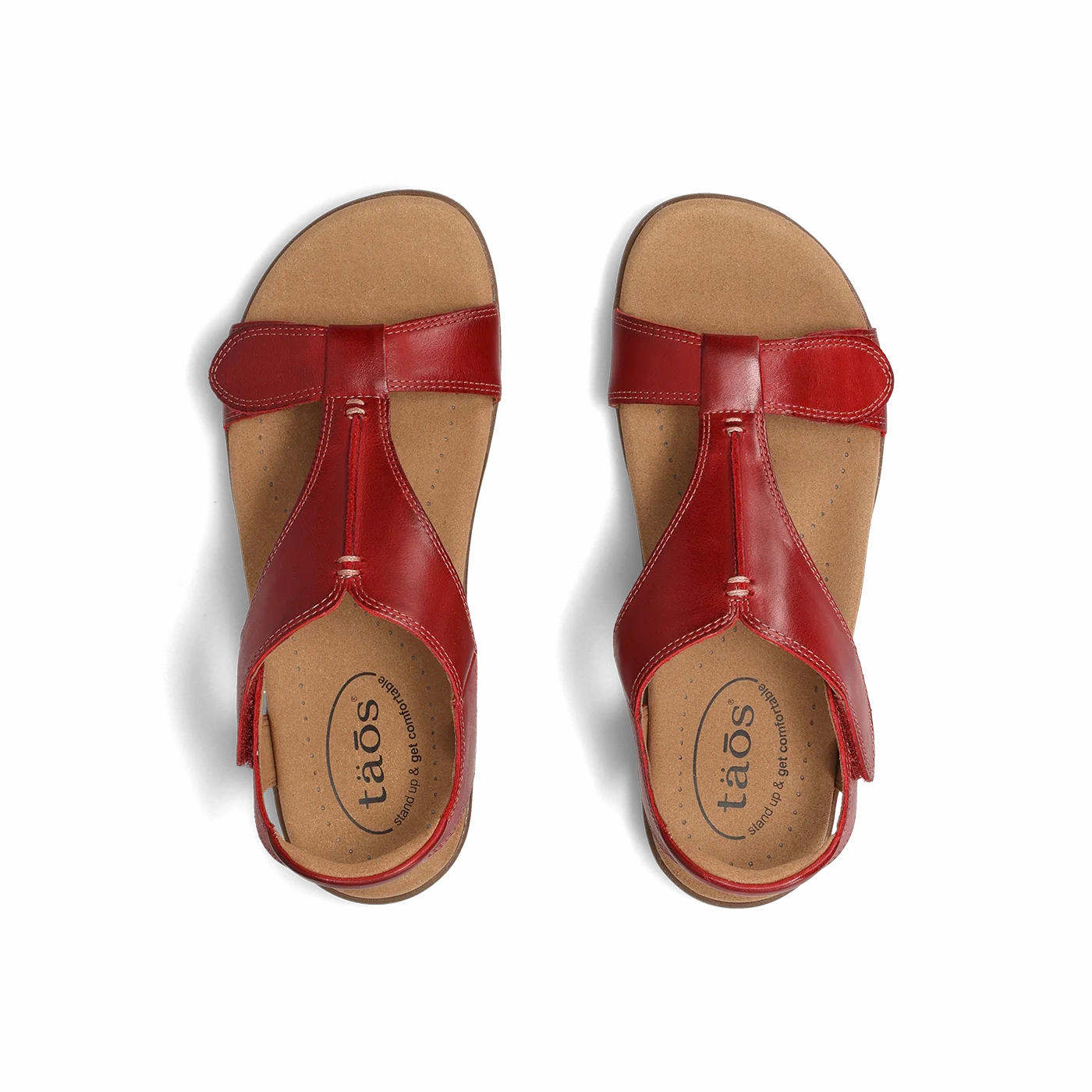Open Toe Footwear Compact Design TAOS WOMENS THE SHOW - RED