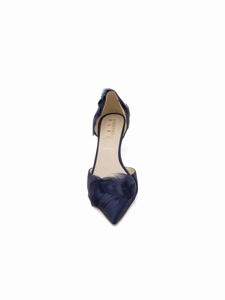 Luxury Pumps Fashion Show Sofia d'Orsay Feather Heel